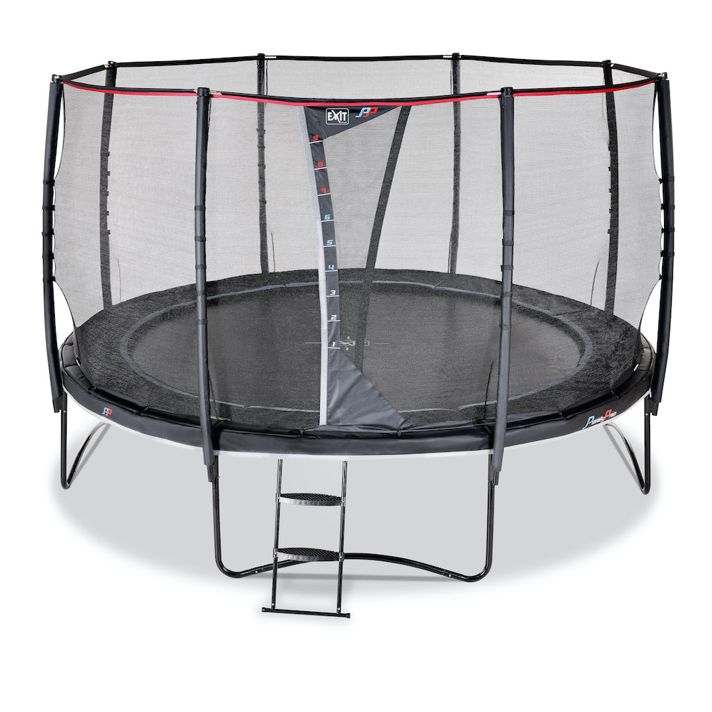 EXIT PeakPro trampoline diameter 427cm - zwart