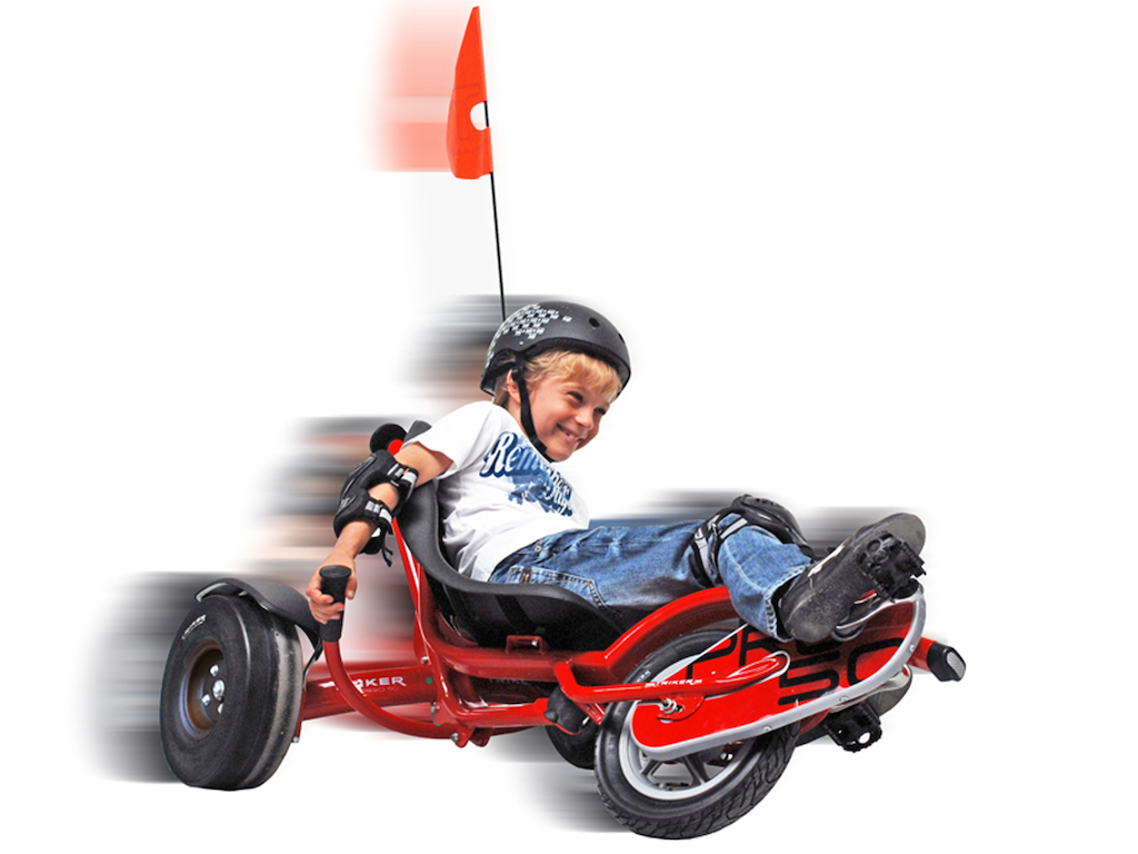 Tricycle EXIT Triker Pro 50 Rouge Enfants Traction avant Inclinable