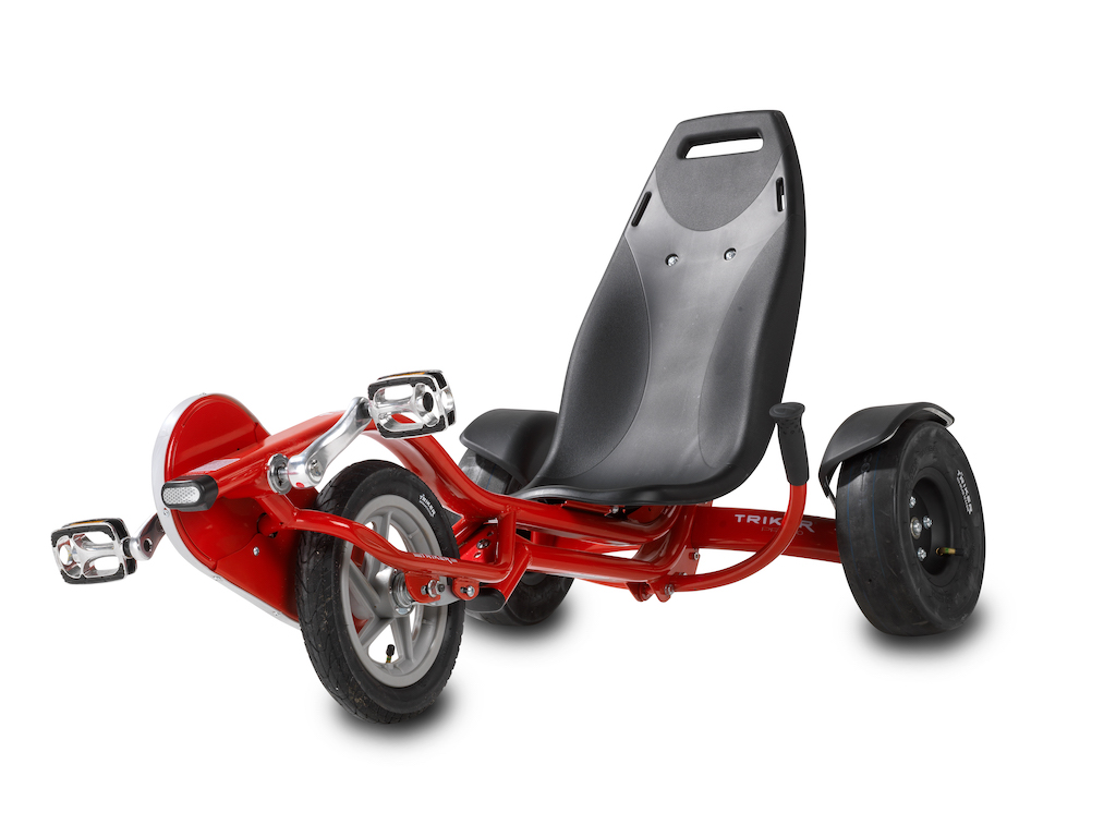 EXIT Triker Pro 100 Tricycle rouge Jeunesse Entra&icirc;nement avant Allong&eacute;