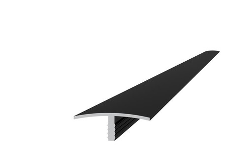 <BIG> <B> Profil de transition en aluminium 4,0 x 1,8 x 300 cm, anthracite. </B> </BIG>