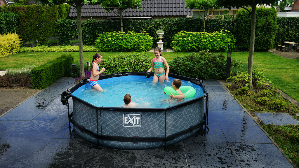 EXIT Lime piscine 300x76cm avec pompe de filtration - vert