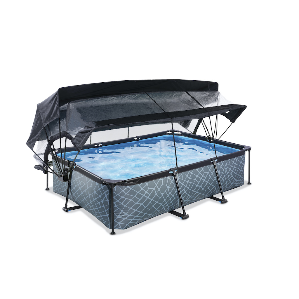 EXIT Stone pool 220x150x65cm avec couvercle