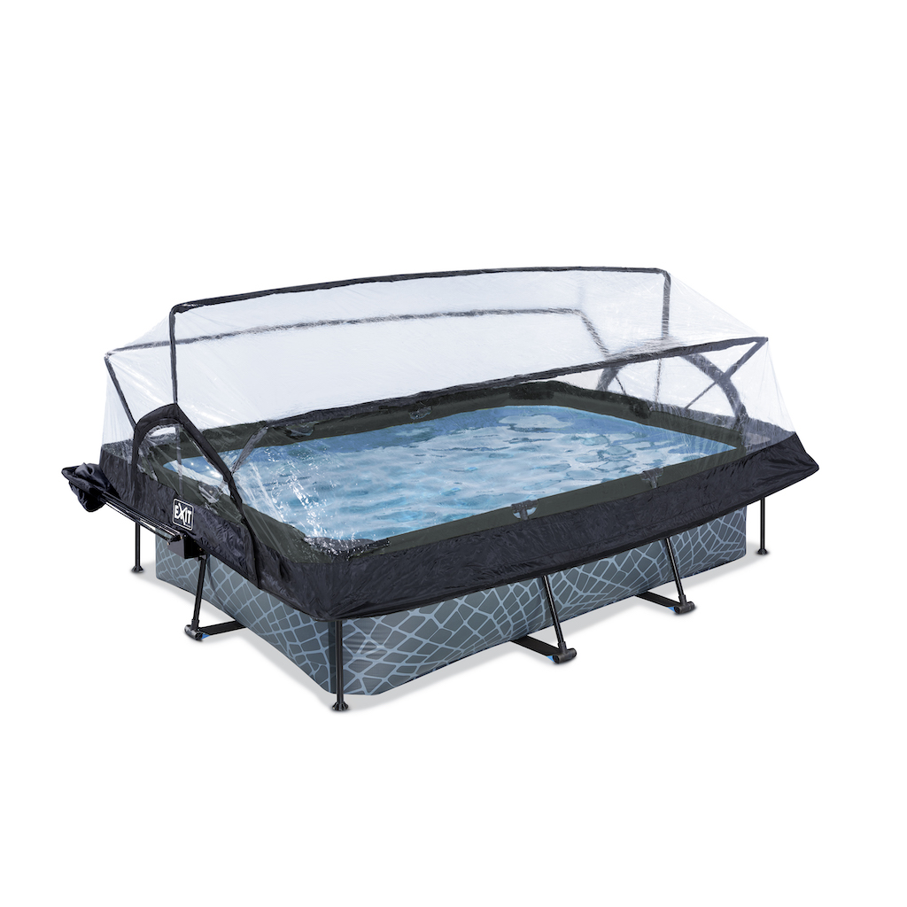 EXIT Stone pool 220x150x65cm avec couvercle