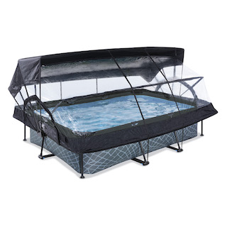 EXIT Stone pool 300x200x65cm avec couvercle
