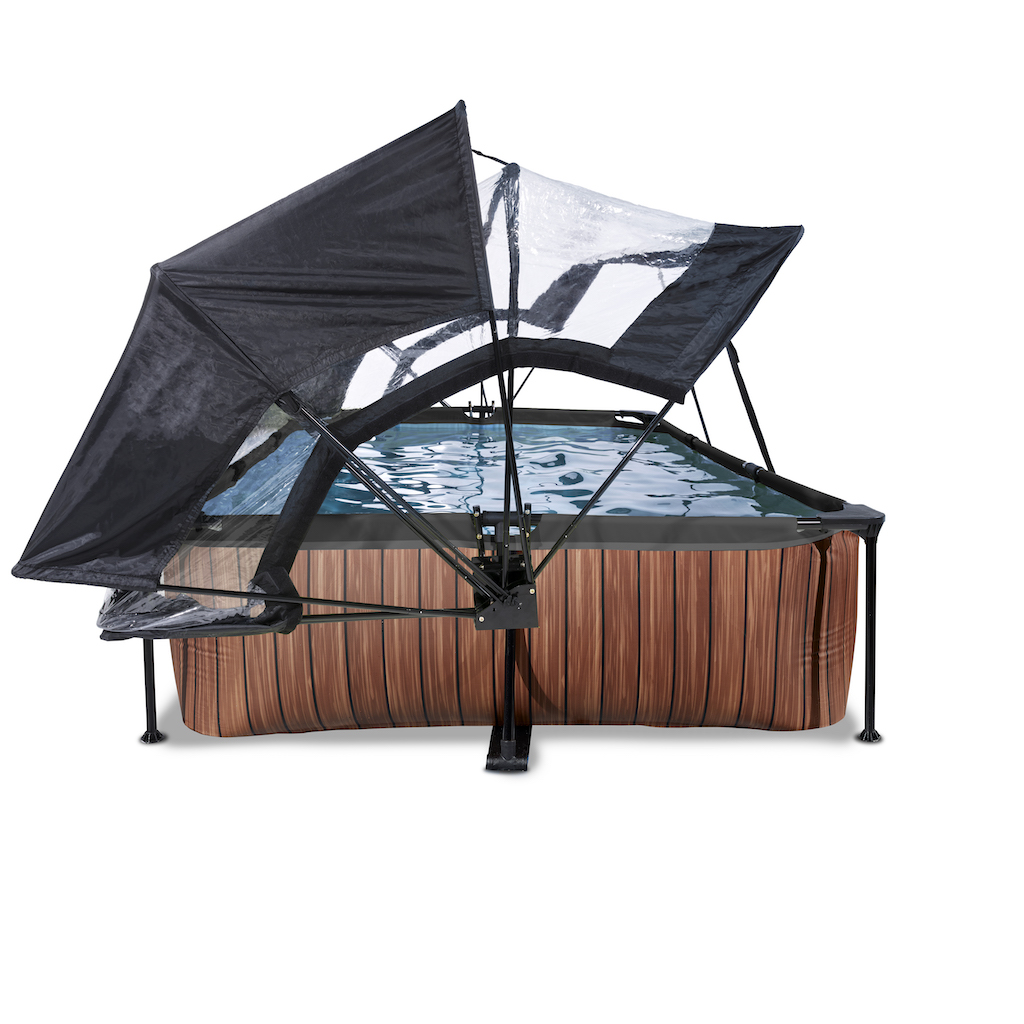 EXIT Piscine bois 300x200x65cm avec couvercle