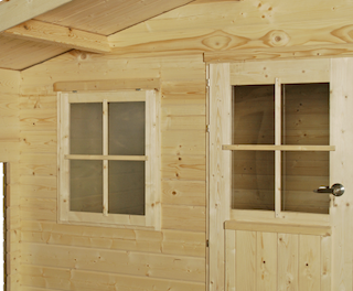Cabane en bois Québec XL | 415 x 385 + 90 cm