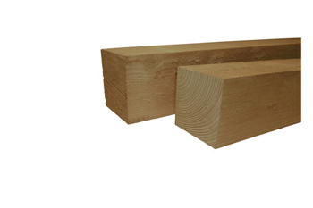 <BIG> <B> Poteau Douglas finement sci&eacute; 12 x 12 x 250 cm, impr&eacute;gn&eacute; vert. </B> </BIG>