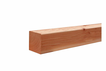 <BIG> <B> Poteau rabot&eacute; Douglas 6,5 x 6,5 x 300 cm, non trait&eacute;. </B> </BIG>