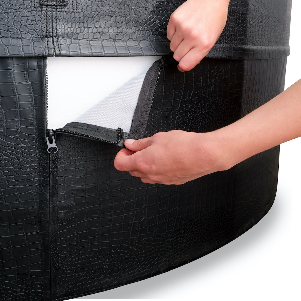 EXIT Leather Premium spa ø184x73cm - noir