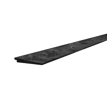 <BIG> <B> Rabais su&eacute;dois Douglas large 1,1-2,7 x 19,5 x 300 cm, peint en noir. </B> </BIG>