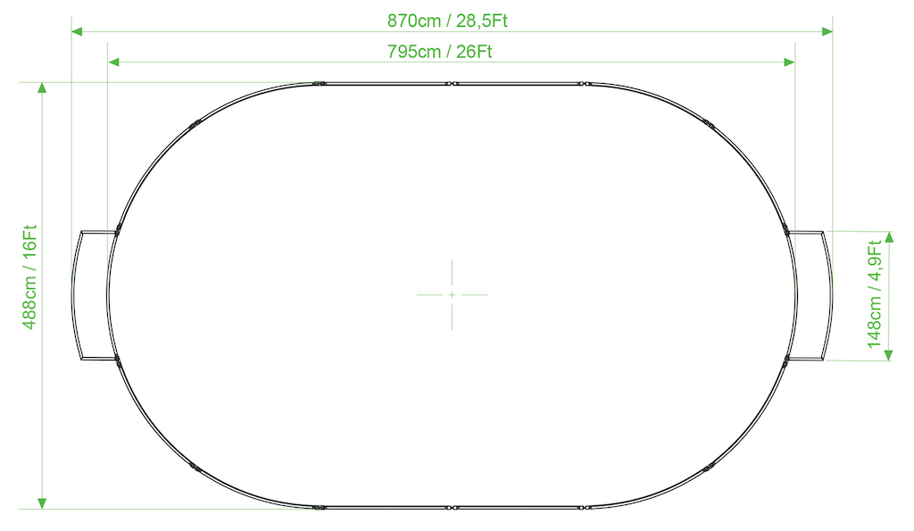 SORTIE Panna-Field Ovale 795x488cm