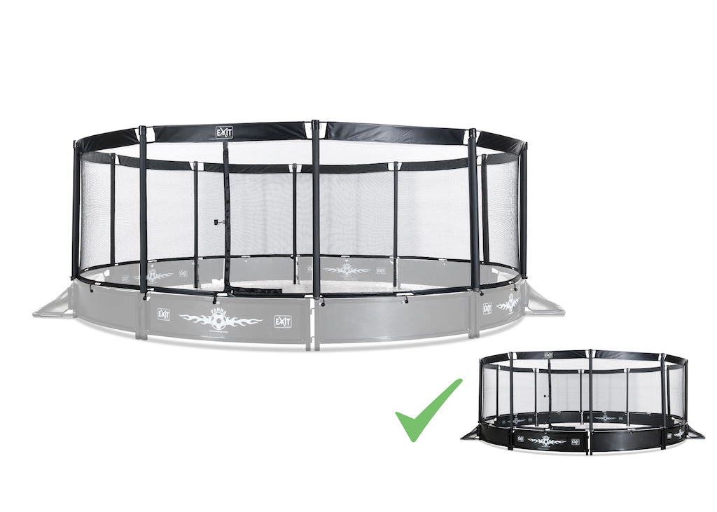 EXIT Filet de s&eacute;curit&eacute; Panna-Surround-Net (Ø16Ft) Noir
