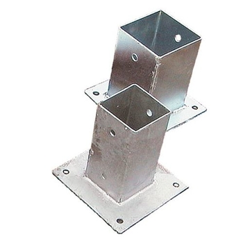 <BIG><B>Carport Single / Attachment Post holder on plate</B></BIG>