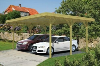 <BIG><B>Carport Double avec couverture de toit</B></BIG>