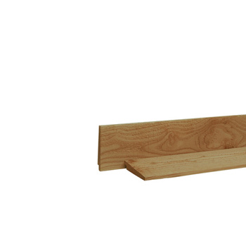 <BIG> <B> Douglas rabat su&eacute;dois 1 c&ocirc;t&eacute; rabot&eacute;, 1 c&ocirc;t&eacute; finement sci&eacute; 1,0-2,1 x 16,5 x 400 cm, vert impr&eacute;gn&eacute;. </B> </BIG>
