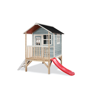 Maisonnette en bois EXIT Loft 300 bleu