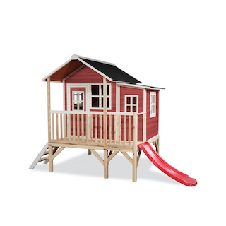 Maisonnette en bois EXIT Loft 350 - rouge