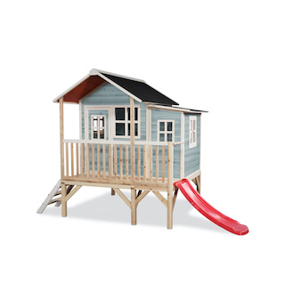 Maisonnette en bois EXIT Loft 350 - bleu