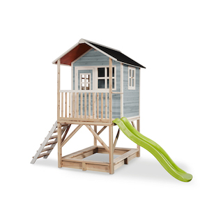 Maisonnette en bois EXIT Loft 500 bleu