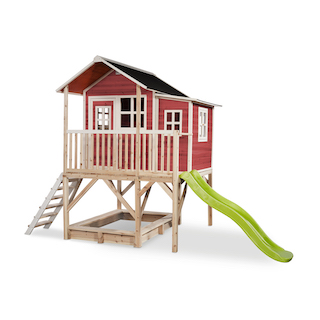 Maisonnette en bois EXIT Loft 550 - rouge