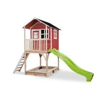 Maisonnette en bois EXIT Loft 700 - rouge