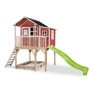 Maisonnette en bois EXIT Loft 750 - rouge