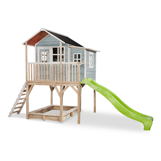 Maisonnette en bois EXIT Loft 750 bleu