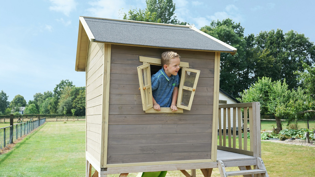 EXIT Cabane en bois Crooky 700 - beige gris