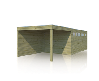 Garage QB | 300 x 510 cm | Extension 300 cm