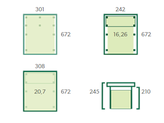 Abri voiture unique XL | 300x670 cm
