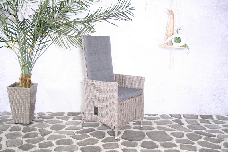 Chaise r&eacute;glable Casablanca avec coussin