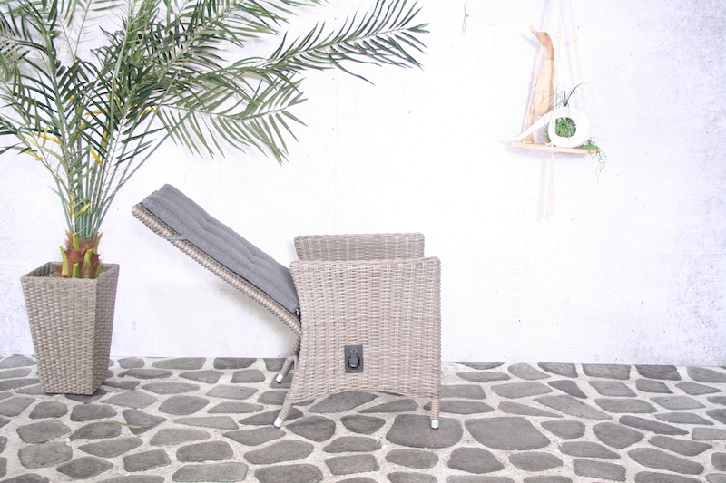 Chaise r&eacute;glable Casablanca avec coussin
