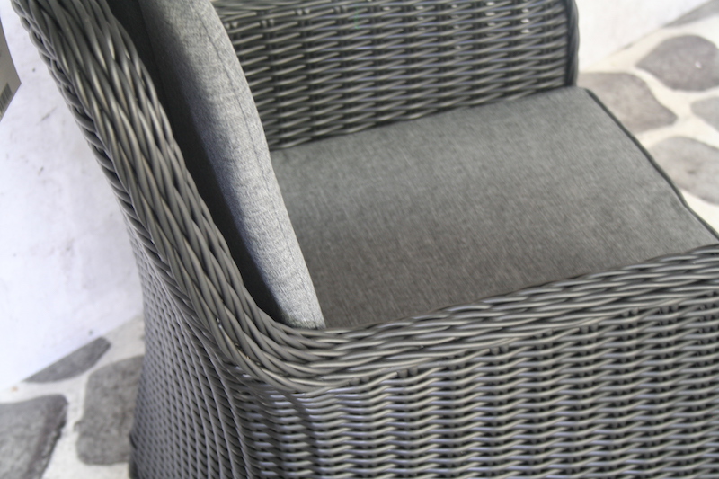 Chaise en osier Como noir