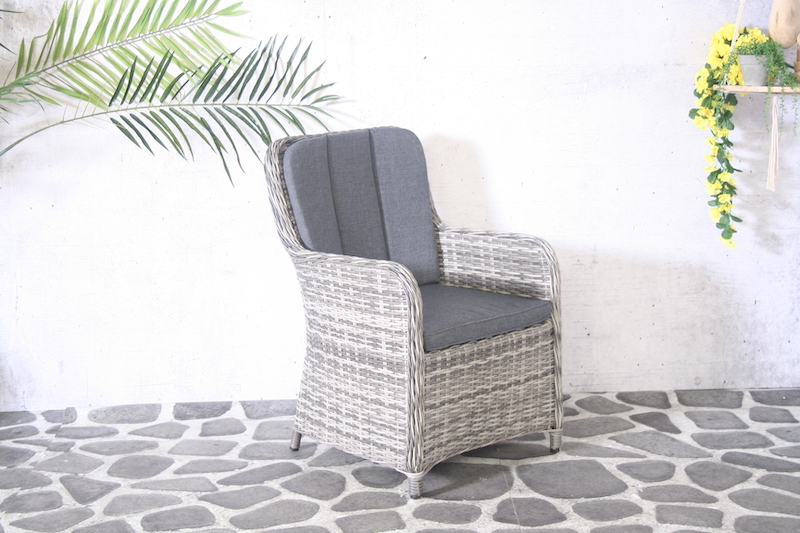 Chaise en osier Como gris
