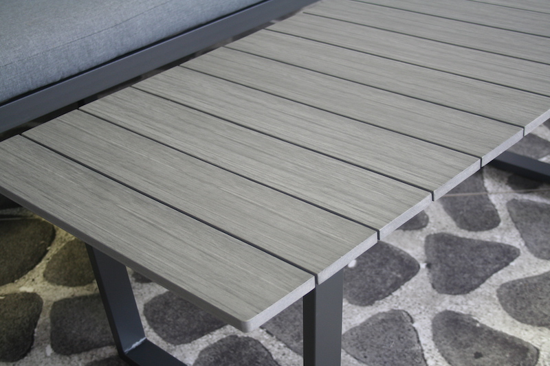 Ensemble de salon Dublin en aluminium anthracite