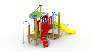 Ali Baba et les quarante voleurs (toboggan en plastique)