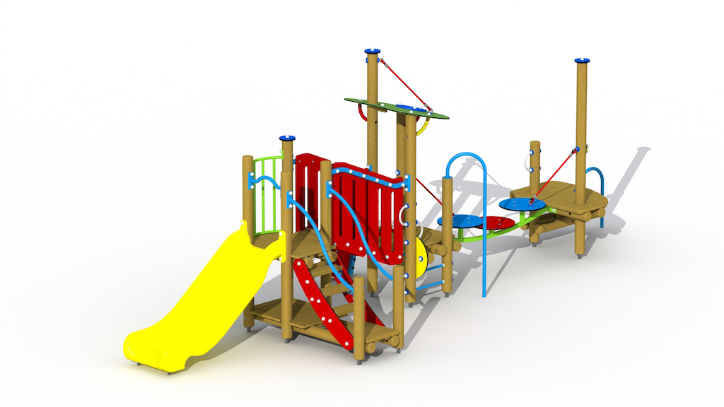 Le joueur de fl&ucirc;te de Hamelin (toboggan en plastique)
