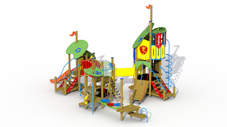 Le vilain petit canard (toboggan en acier inoxydable)