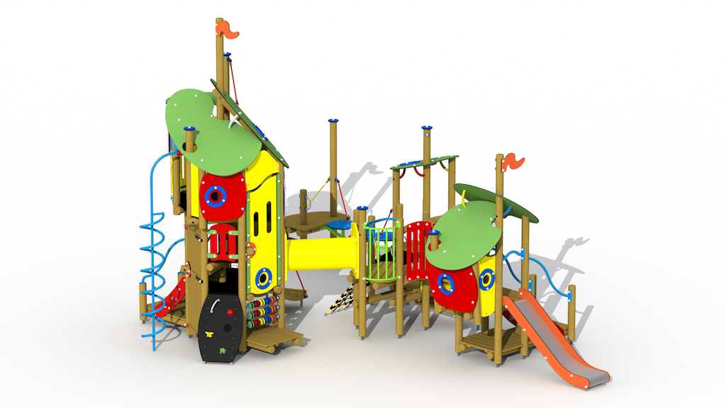 Le vilain petit canard (toboggan en acier inoxydable)