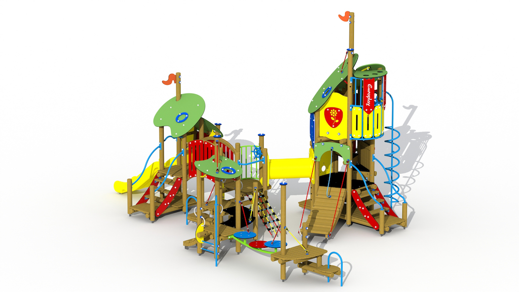 Le vilain petit canard (toboggan en plastique)