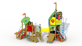 Le Bossu de Notre-Dame (toboggan en acier inoxydable)