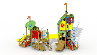 Le Bossu de Notre-Dame (toboggan en plastique)
