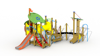 Merlin le magicien (toboggan en acier inoxydable)