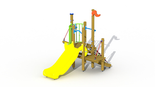 La petite sir&egrave;ne (toboggan en plastique)