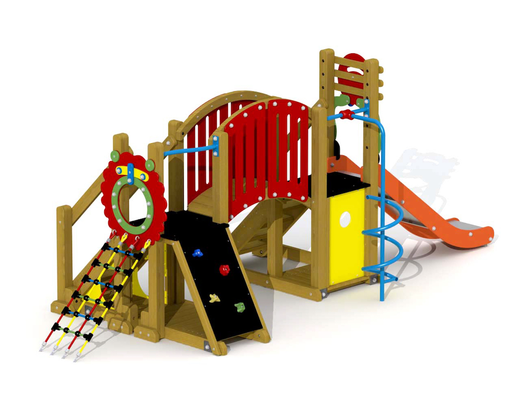Mammoet (passerelle courbe, barre vitr&eacute;e en spirale)