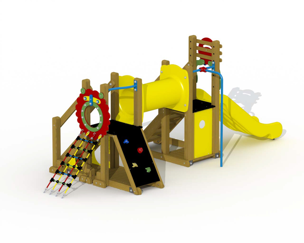 Mammoet (glissi&egrave;re en plastique, tunnel d'exploration, barre de glissi&egrave;re droite)