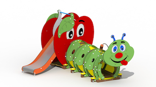 Pomme + chenille avant