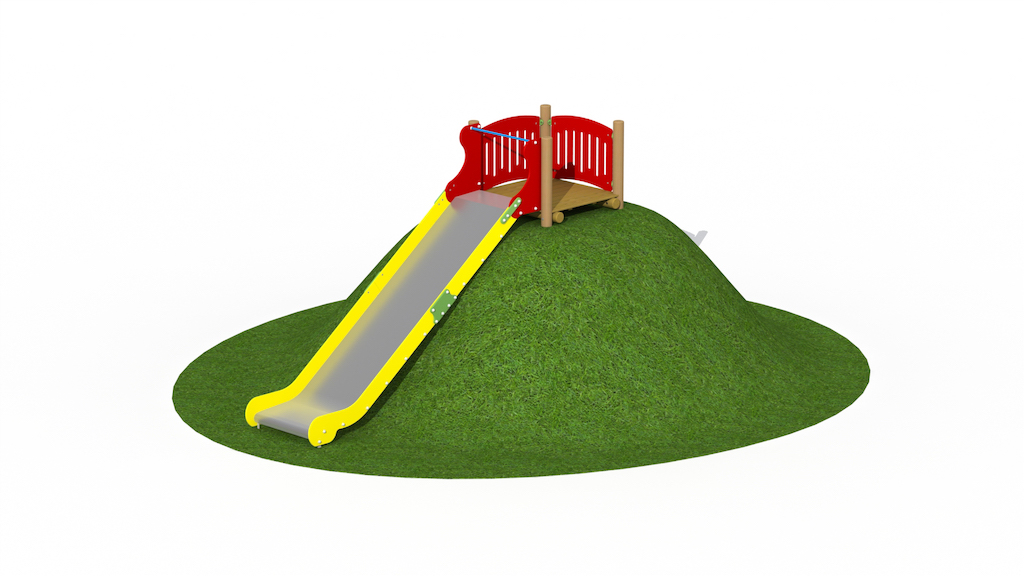 Toboggan de colline en acier inoxydable 1m