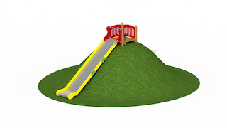 Toboggan en acier inoxydable 1m