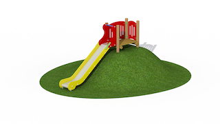 Toboggan en acier inoxydable 0,5 m